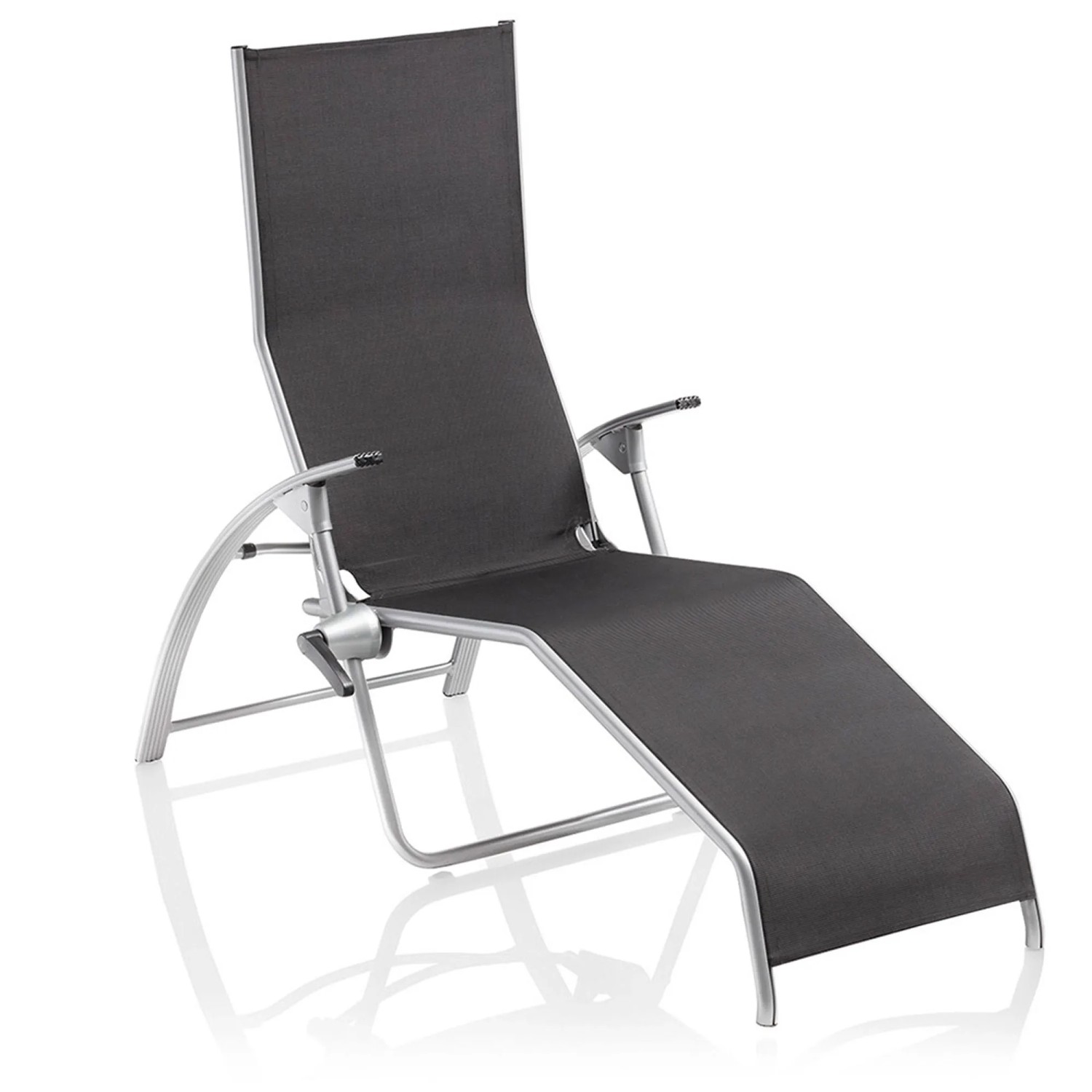 Kettler Tampa Bäderliege Saunaliege 1710 9400 Silber Charcoal