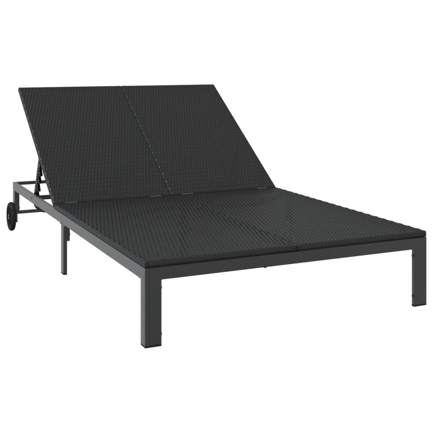 vidaXL Polyrattan Sonnenliege
